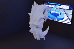 Lua e crânio com estrela mística.stl 3d model