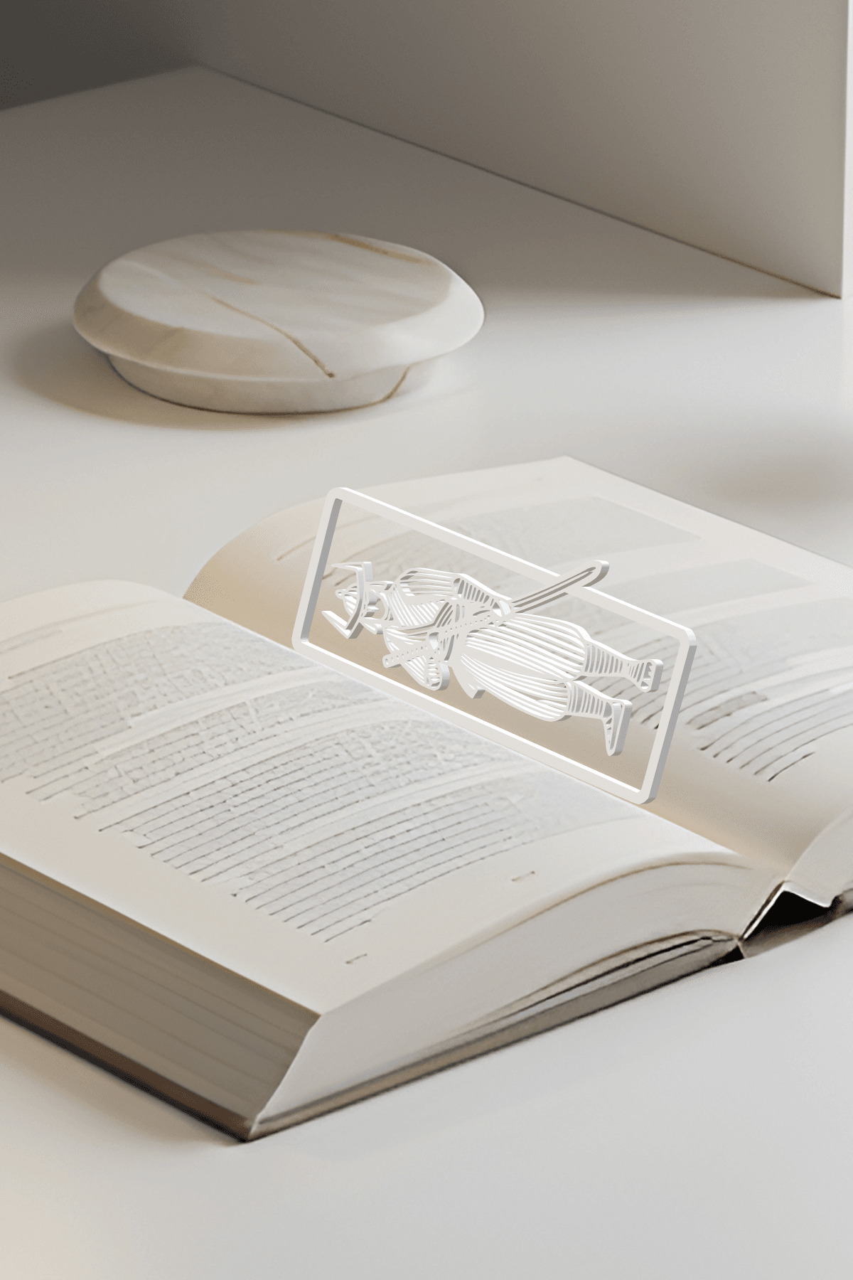Samurai Bookmark, Gift Idea 3d model