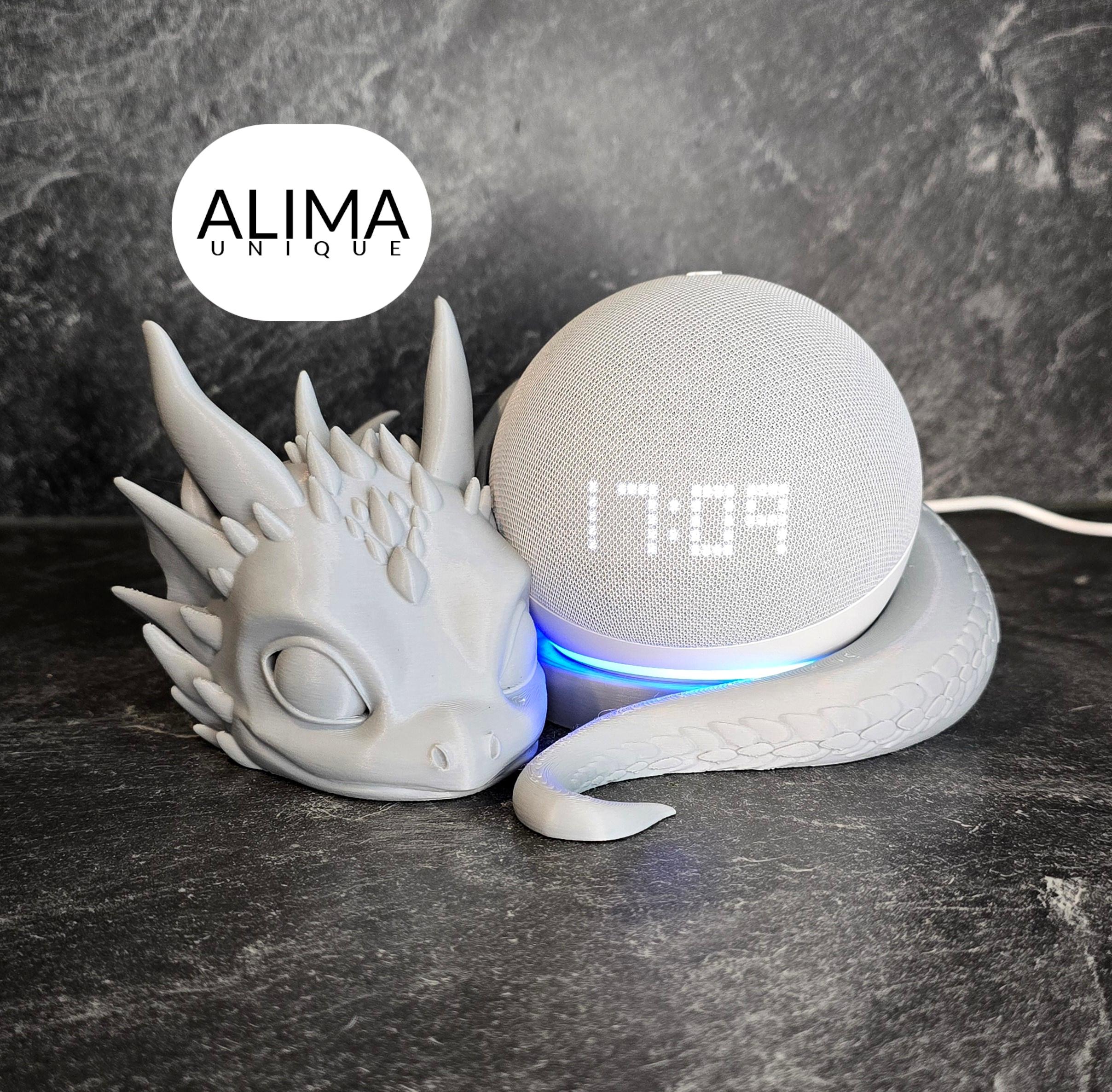 Lying baby dragon - compatible with Amazon Dot 3d model