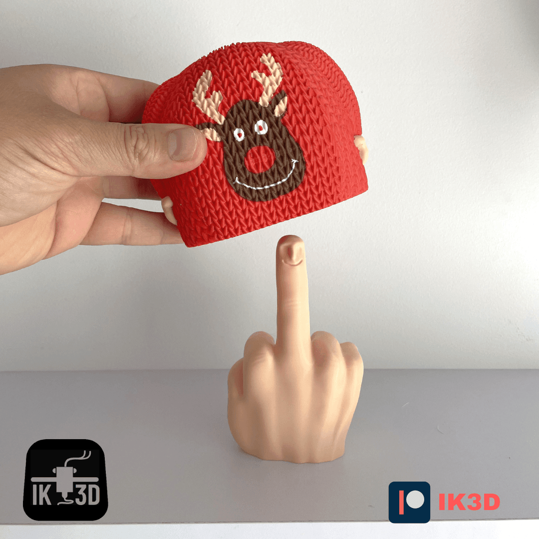 Mr Nice Guy Ugly Sweater / Hidden Middle Finger / No Supports 3d model