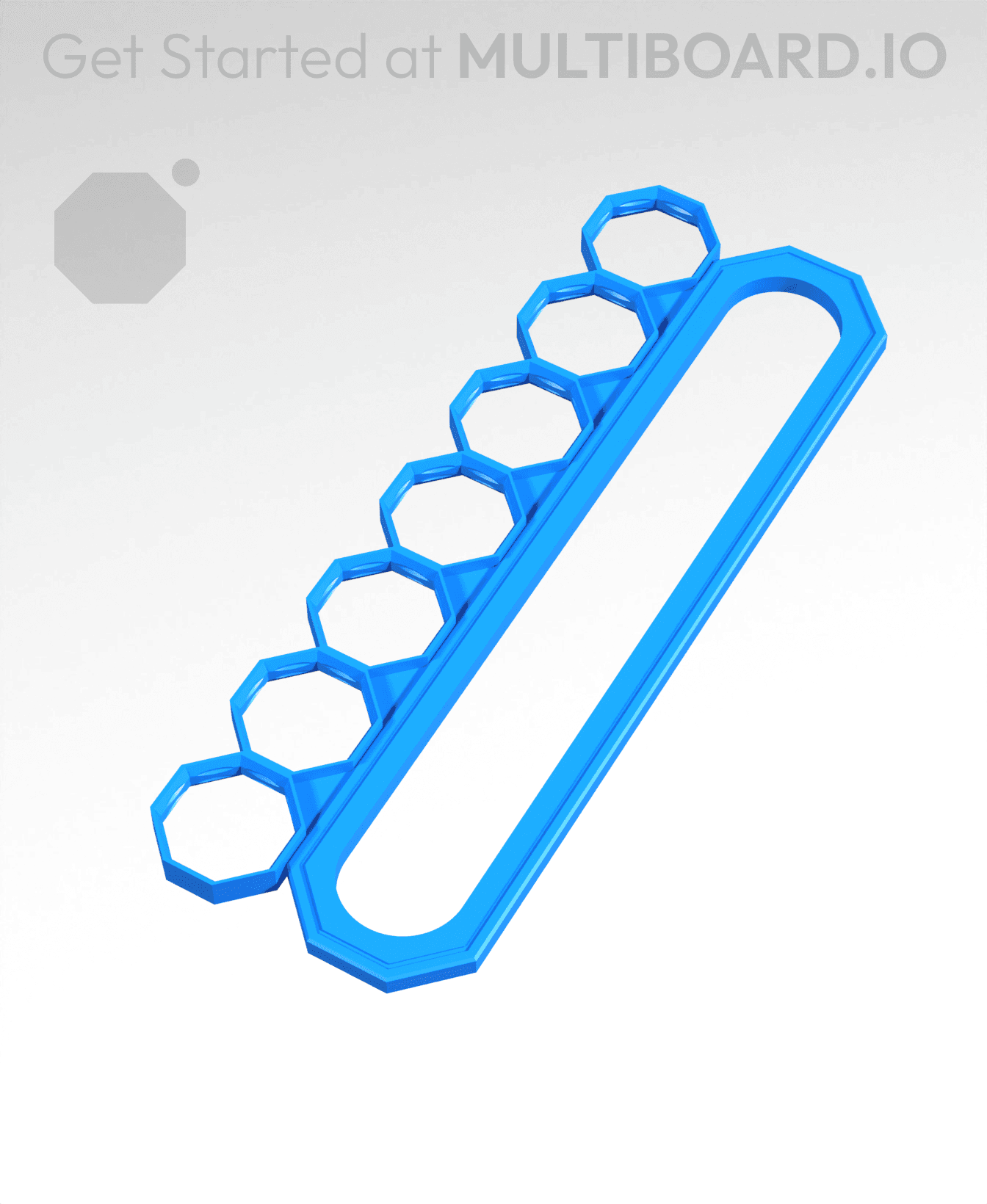 7 MU Big Holes, Big Sliding Bar 3d model