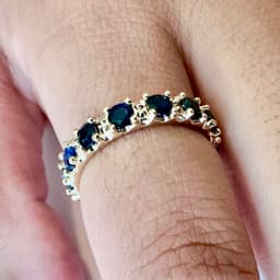 Round Stones and Spheres Eternity Band 3d model