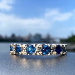 Round Stones and Spheres Eternity Band 3d model