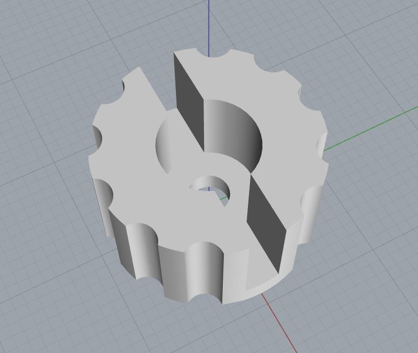 Anet A8 Bed Leveling Knob 3d model