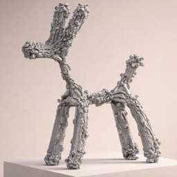 ABSTRACT DOG SCULPTURE 3d model