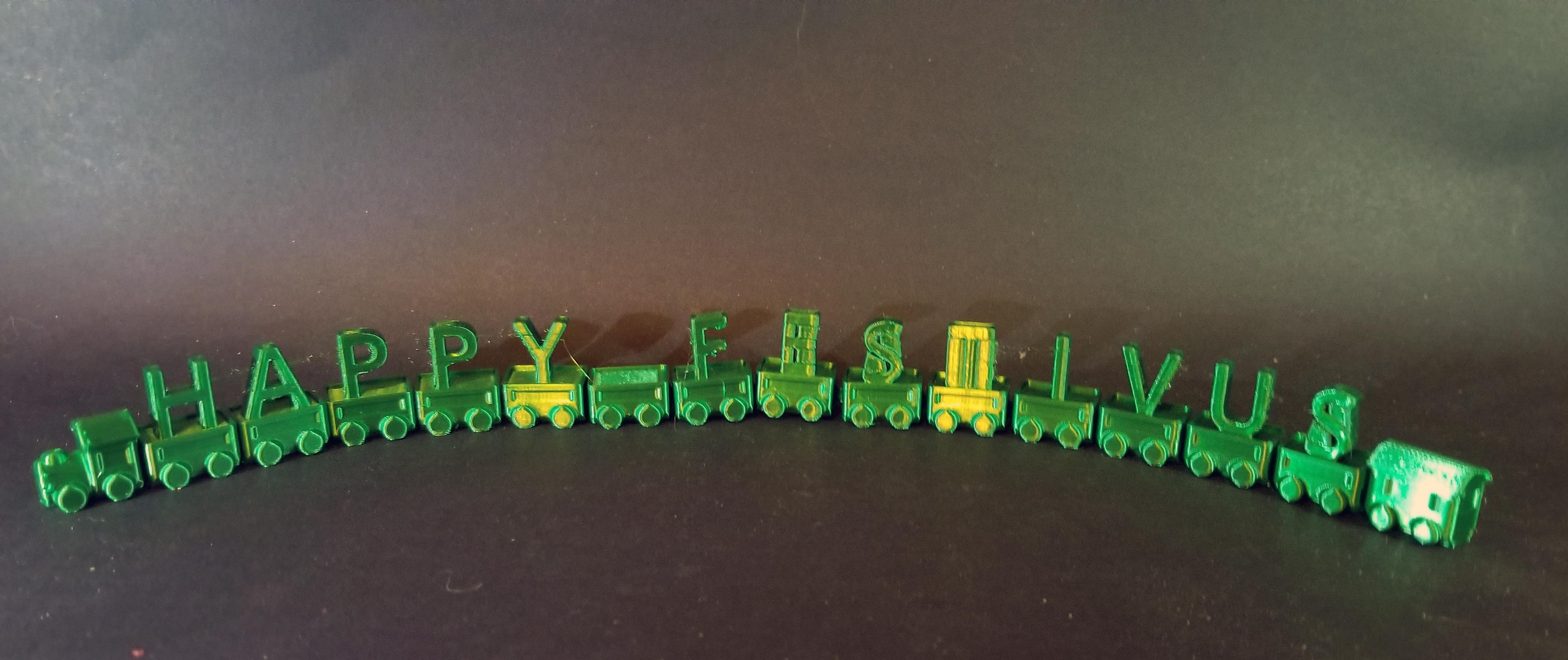 Print-in-place Trains: Holiday Package 3d model