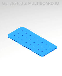 4x9 MU - Small Thread MU - MultiBoard Plate 3d model