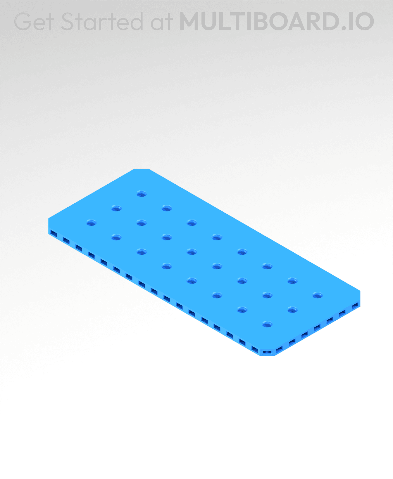 4x9 MU - Small Thread MU - MultiBoard Plate 3d model