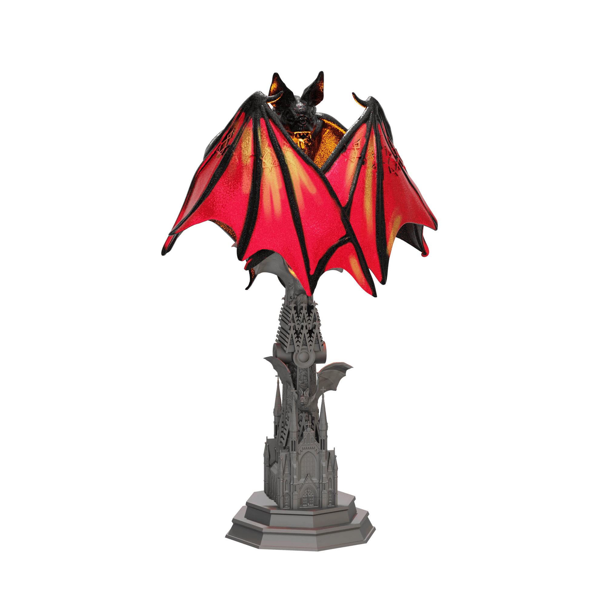 Bat Lamp 3d model