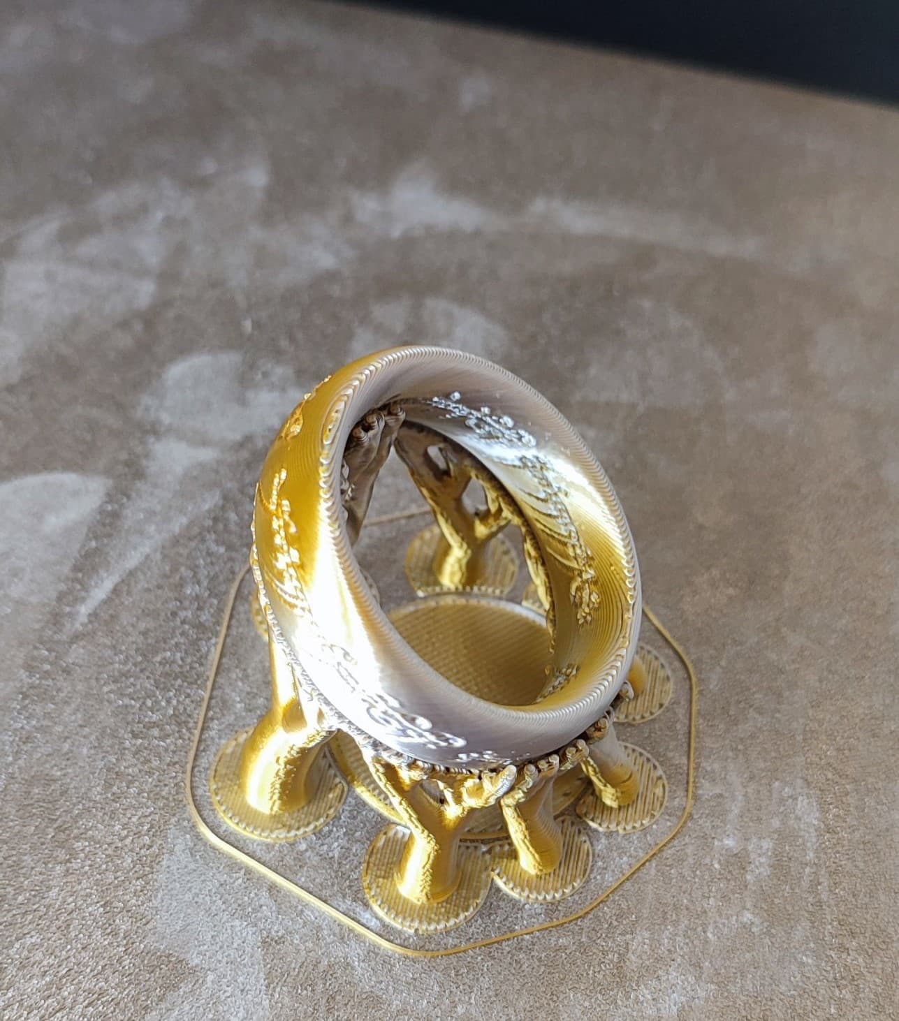 My partner wanted a napkin ring and they are very happy about the results, and so am I :D