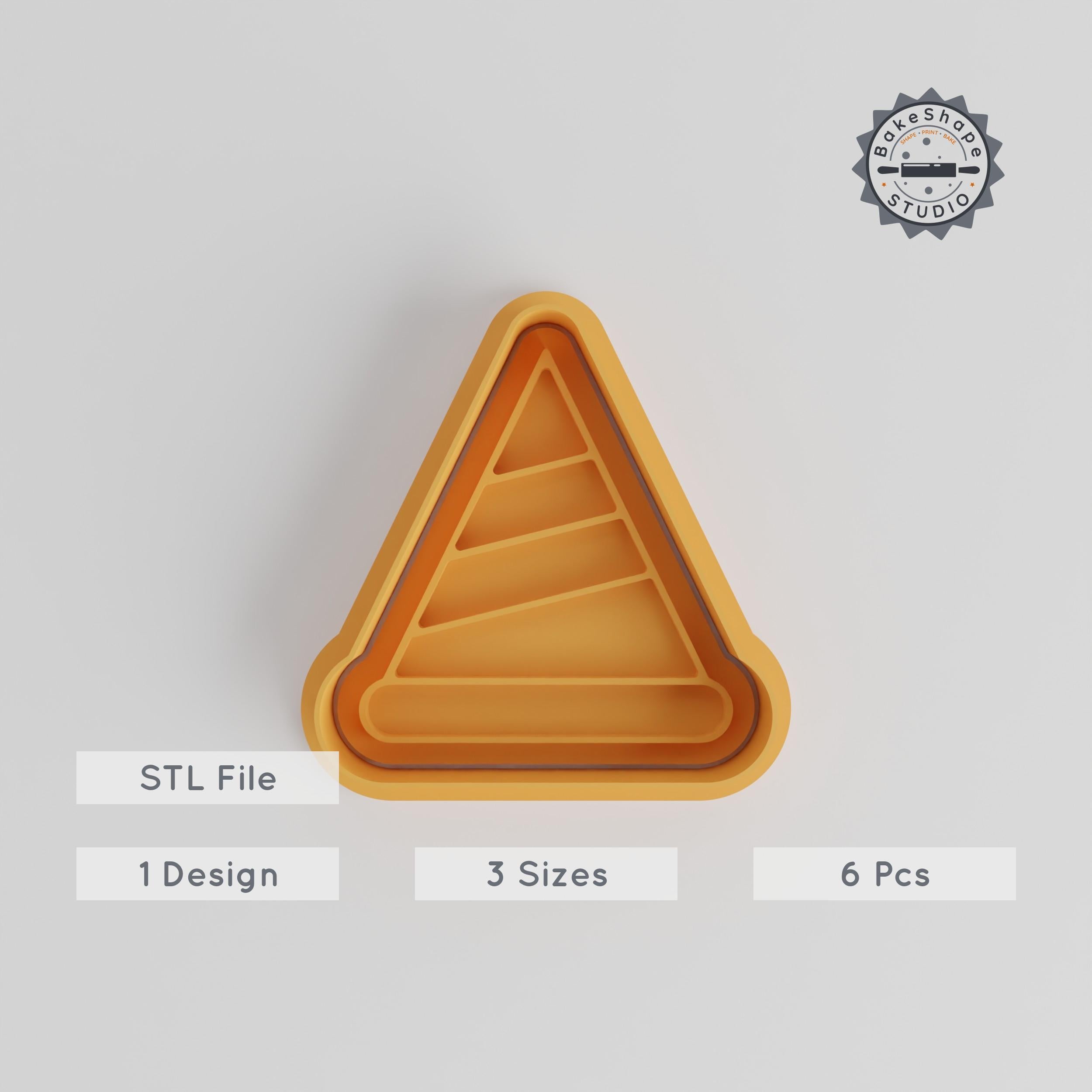 Party Cap Cutter & Stamp Set, Perfect for Cookies & Fondant, Celebration Hat, Birthday Cone, Festive Cap, 6 Piece, S/M/L Sizes PRODUCT_4918 3d model