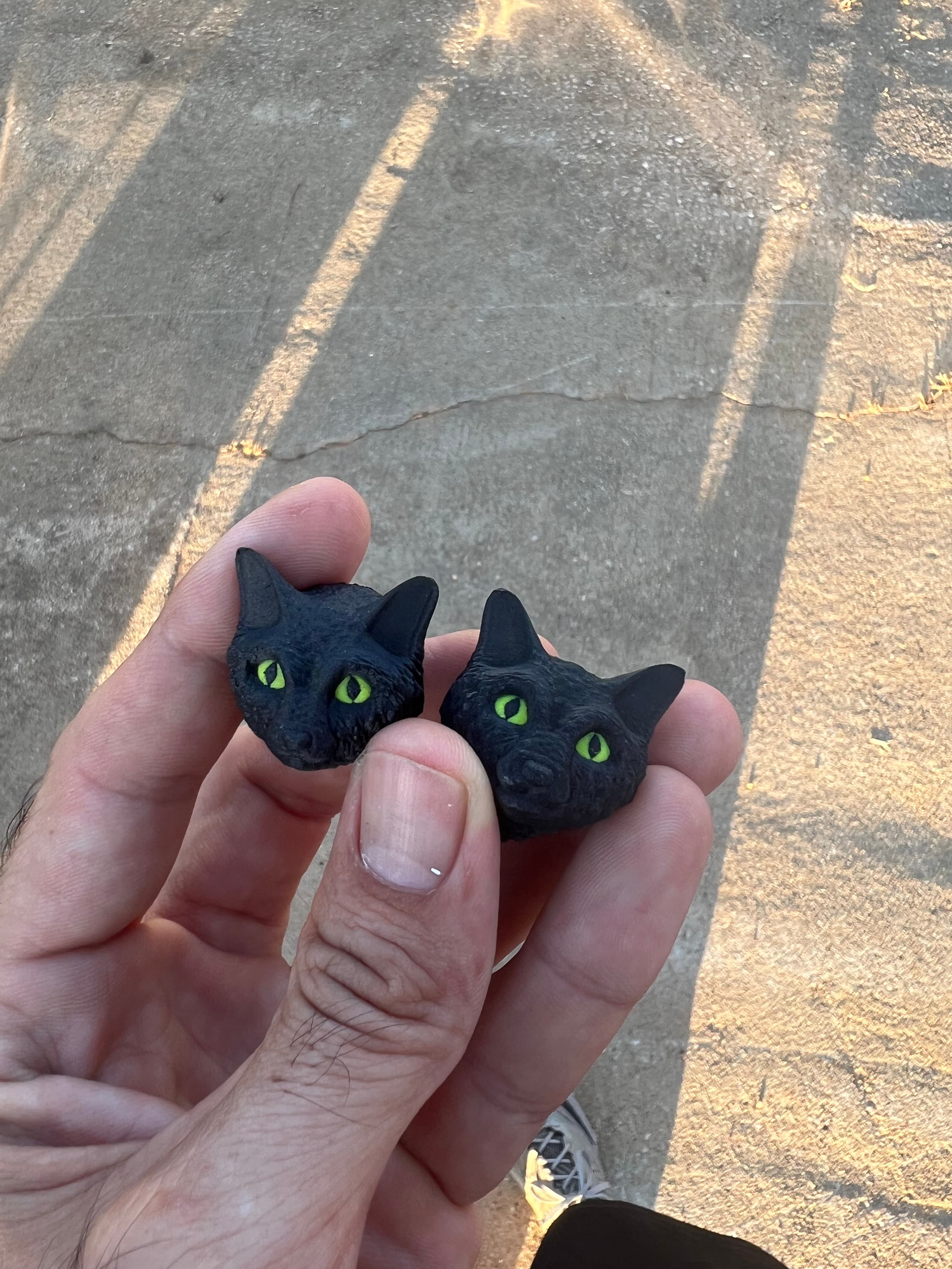 Cute Cat Magnet 3d model