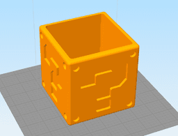 2 Color Question Block Super Mario Bros / Multiparts 3d model