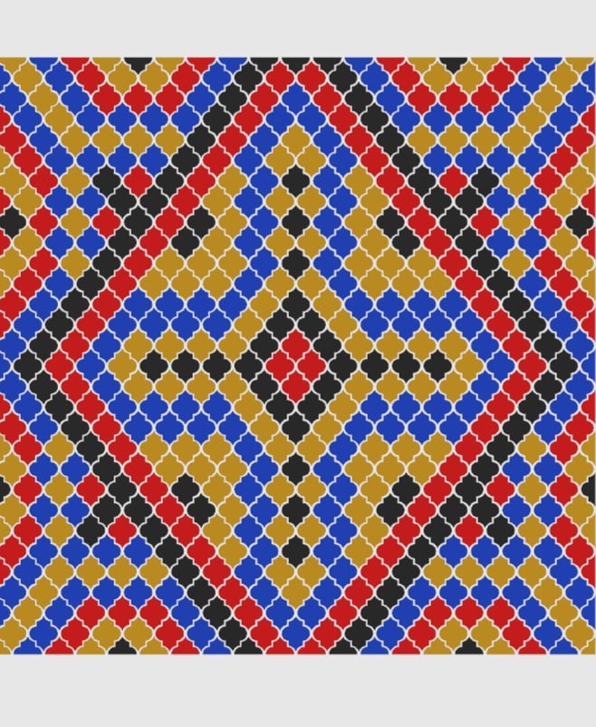 Ogee Inspired Textile - Two sizes 3d model