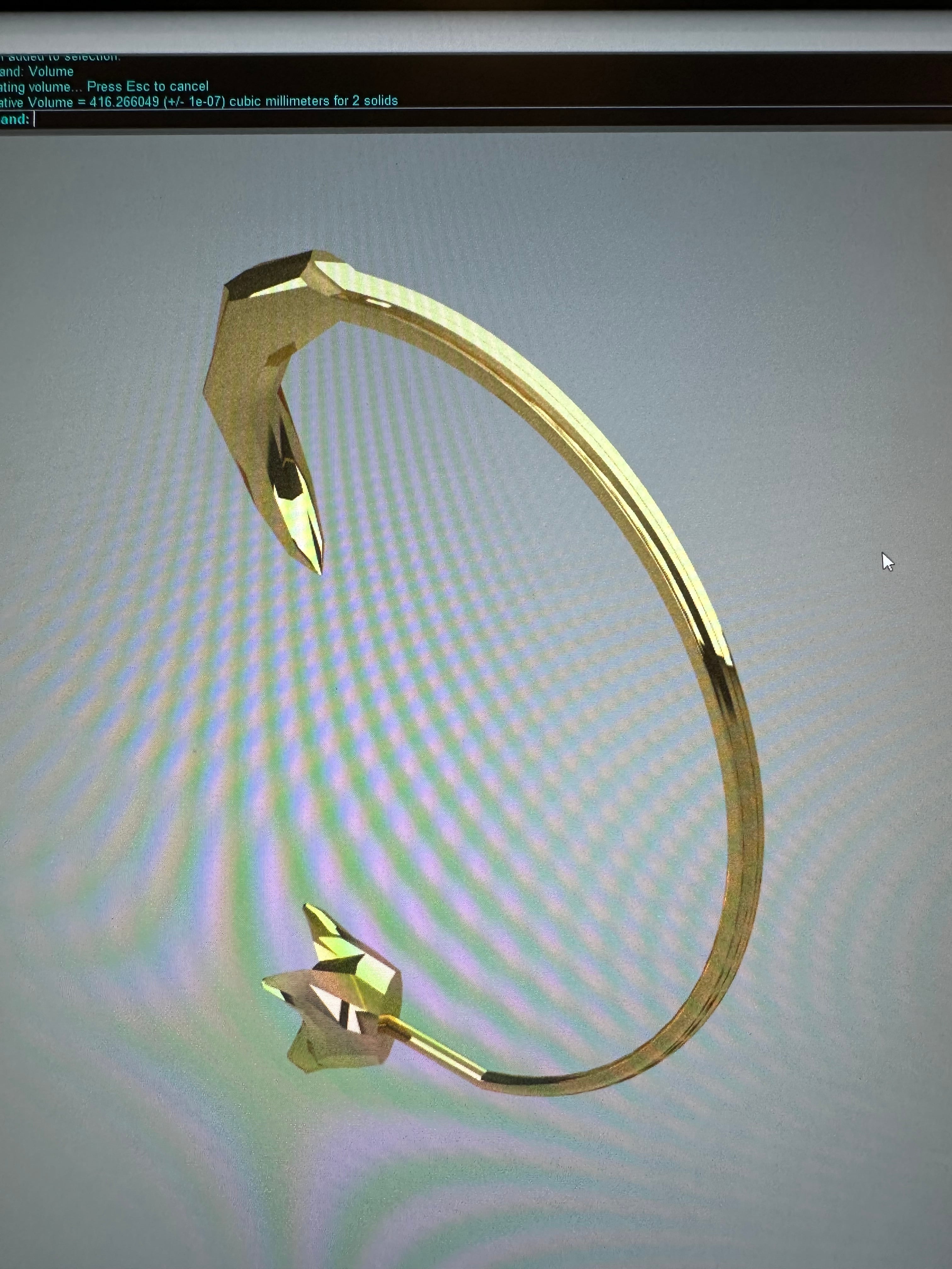Over Ear Fox Head and Tail Earring 3d model