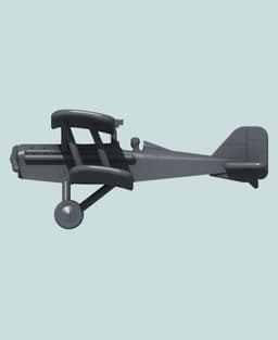 1:144 R.A.F. S.E.5a (Hispano-Suiza, 2-blade propeller) 3d model