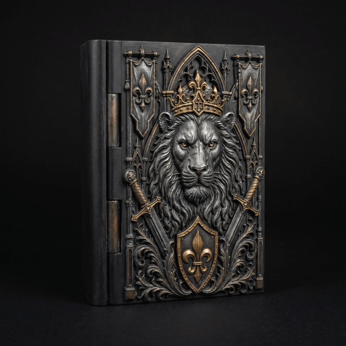 Gothic Lion King Book Box 3d model