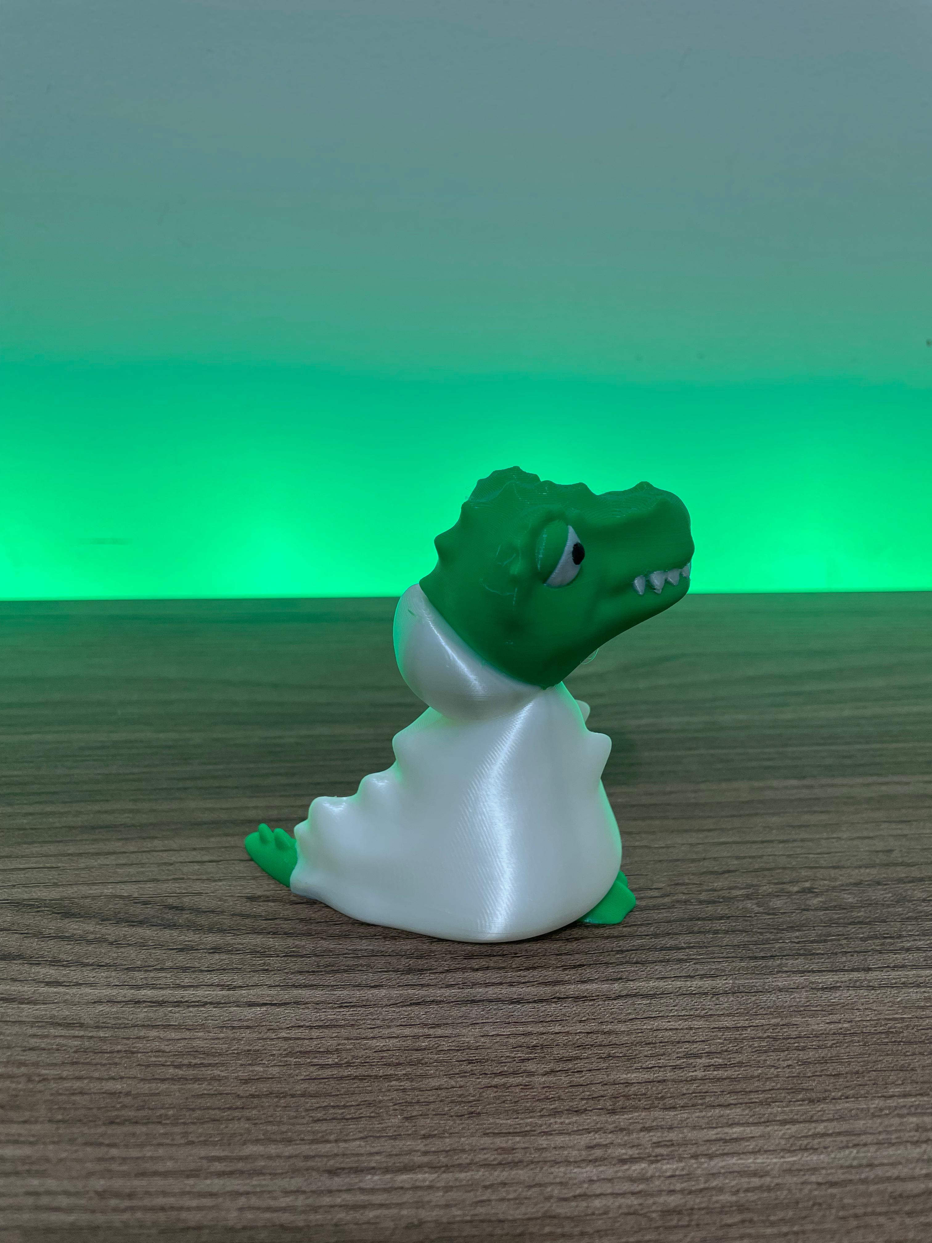 Cute T Rex Dinossaur with Ghost Costume 3d model