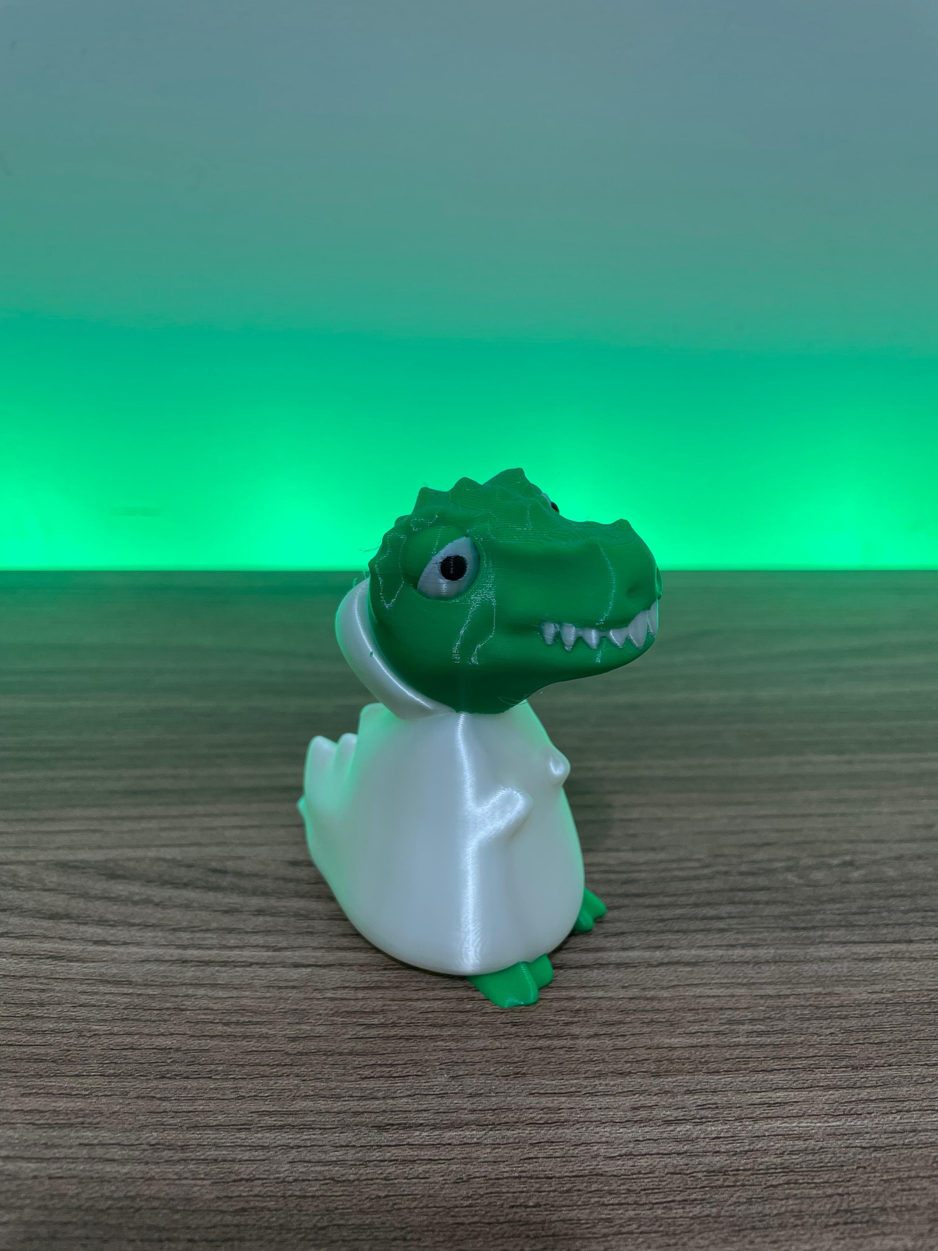 Cute T Rex Dinossaur with Ghost Costume 3d model