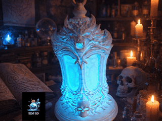 Daedric Soul Lantern - LED 3d model