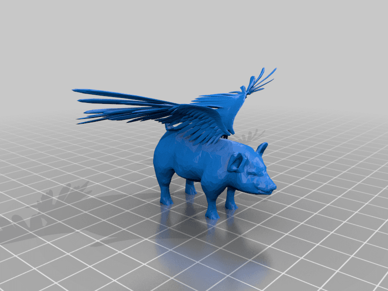 Piggy bacon inflation 3d model