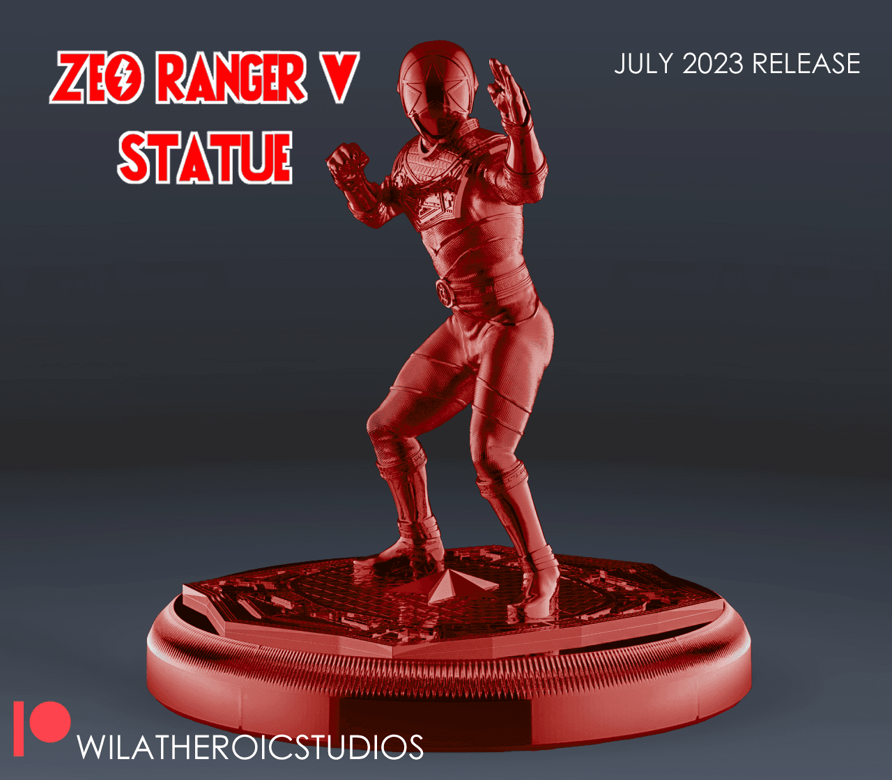 Zeo Ranger V Statue  3d model