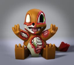 Zombie Charmander 3d model