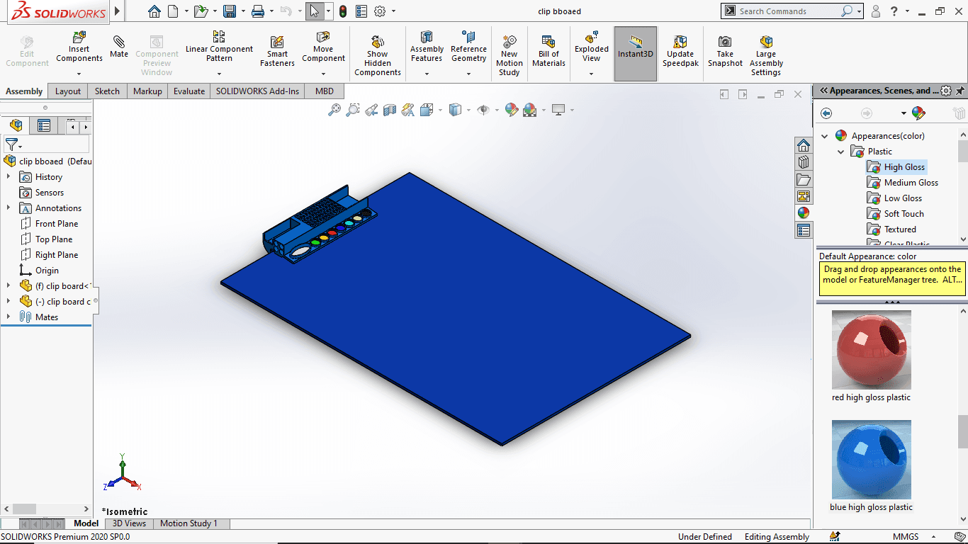 multi purpose clipboard  - clip board2 - 3d model
