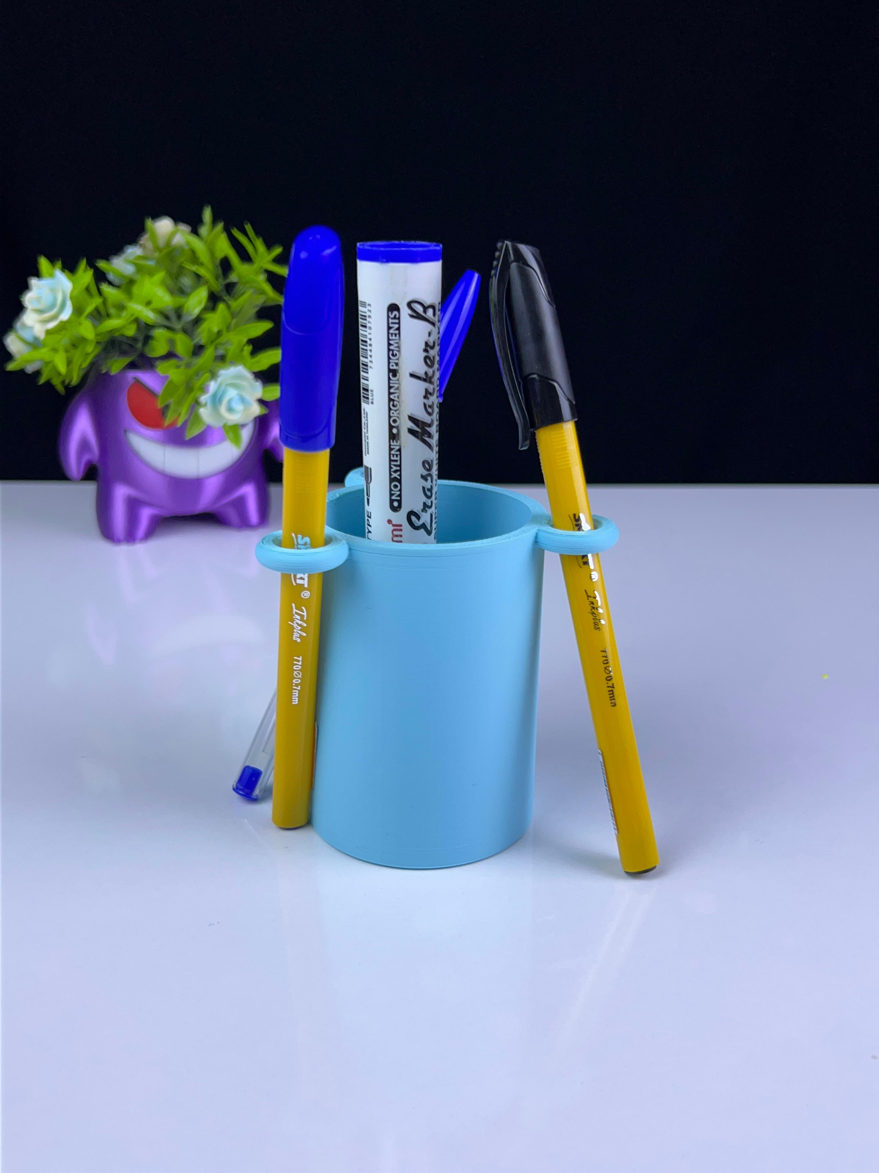 toothbrush pen holder v2 3d model