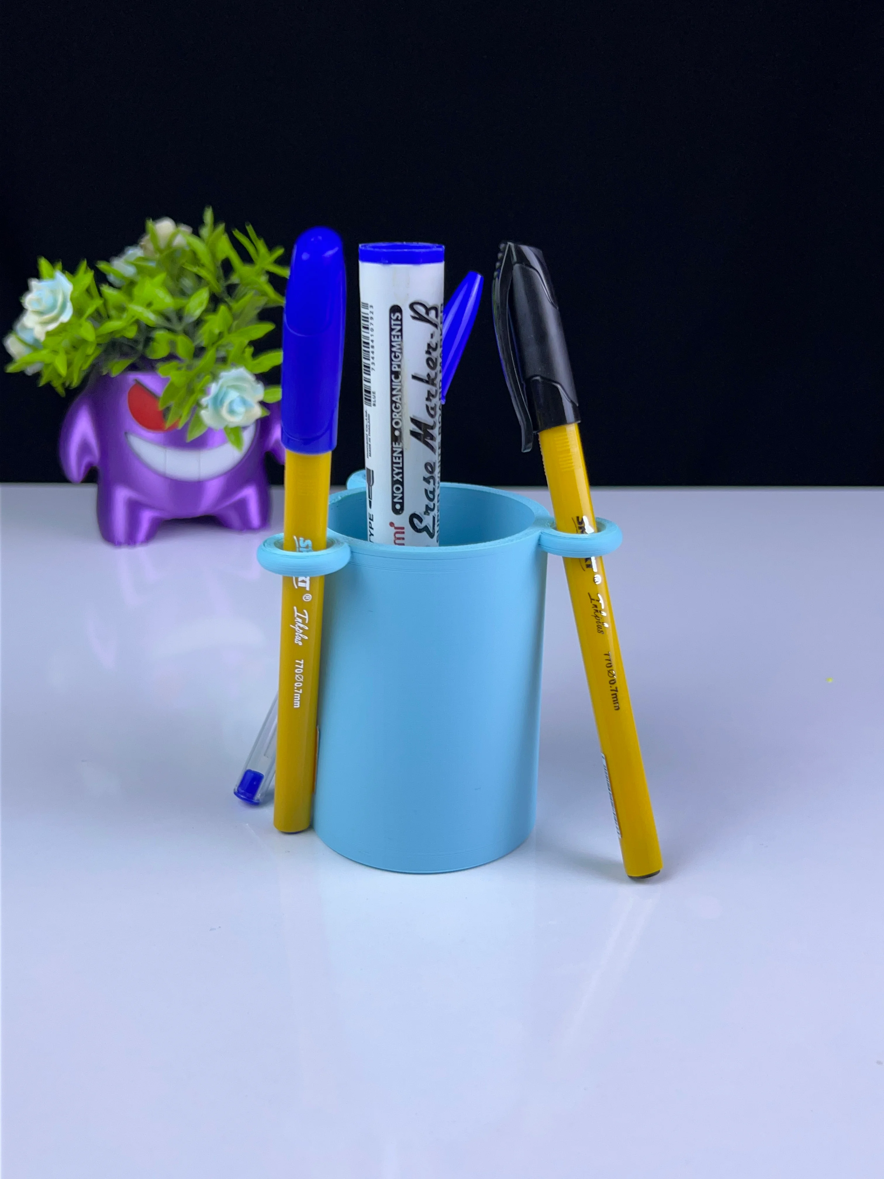 toothbrush pen holder v2 3d model