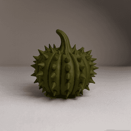 SPIKES PUMPKIN / NATURE AUTUMN DESIGN / ABSTRACT DECOR 3d model