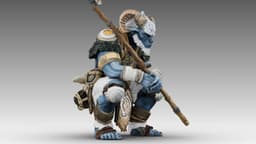 Azure Horned Guardian 3d model