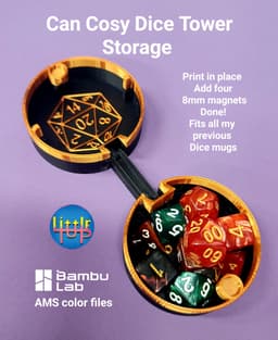 16oz.Wizard Can Cozy Dice Tower 3d model