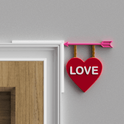 Valentine's Day Door Topper 3d model