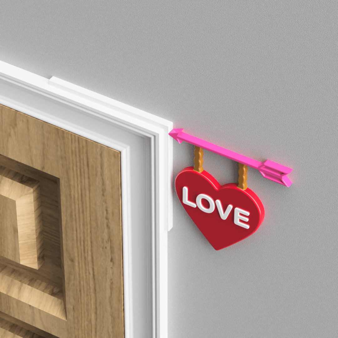 Valentine's Day Door Topper 3d model