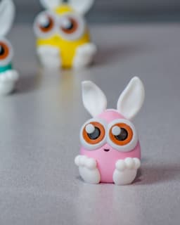 Cute Bunny Egg - Easter egg dressed up as a bunny! 3d model