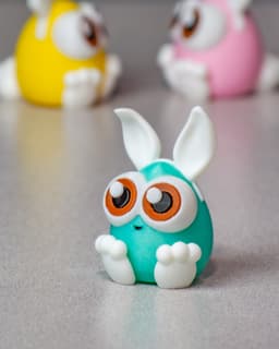 Cute Bunny Egg - Easter egg dressed up as a bunny! 3d model