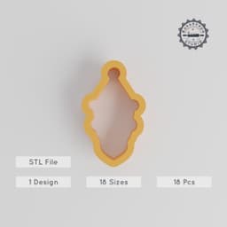 Santa Shape Cutter, 18 pcs, Christmas Cookie & Fondant, Jolly Santa, Holiday Decoration, Various Sizes PRODUCT_4390 3d model