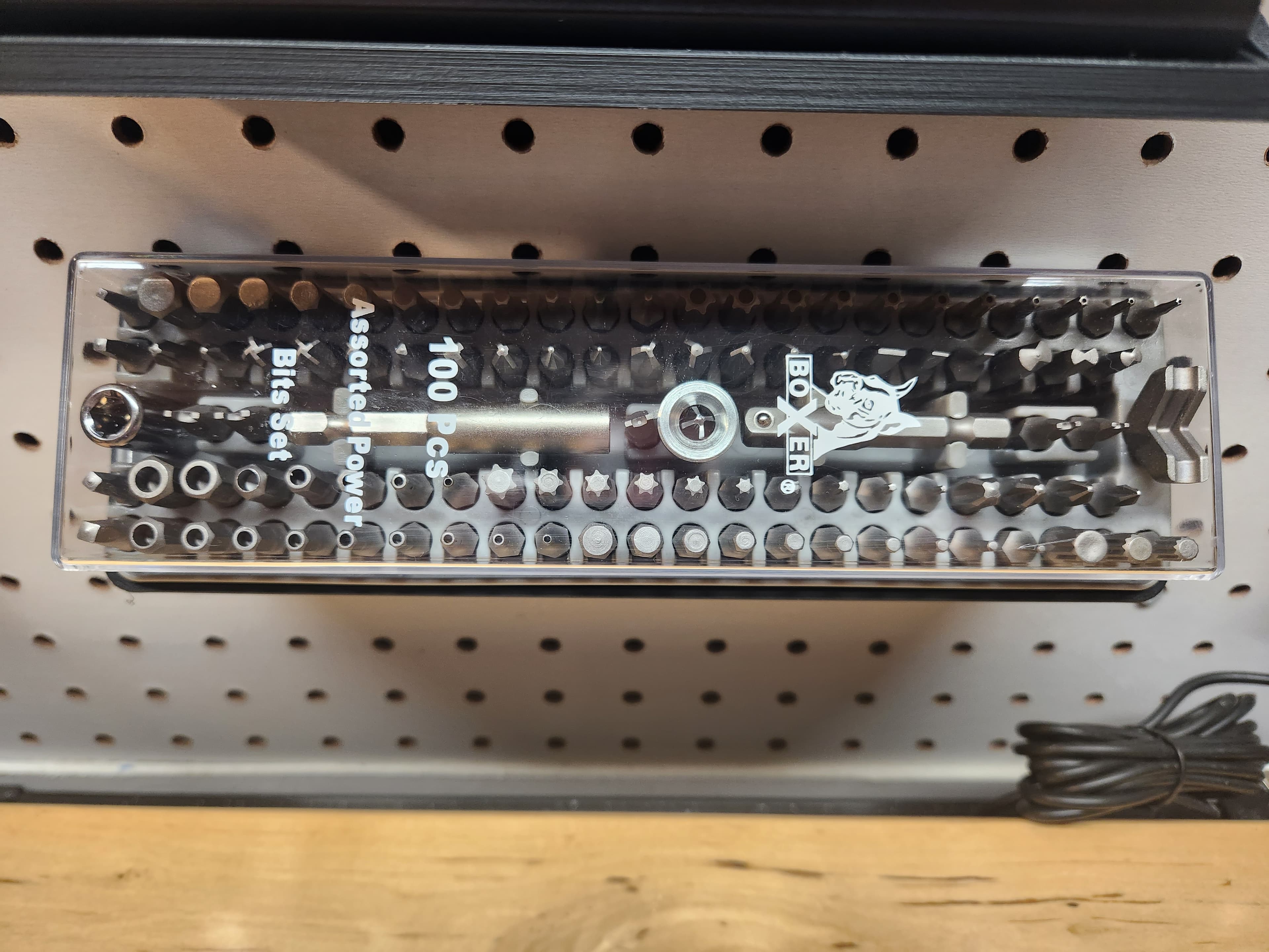 Boxer Bit Set Pegboard 3d model