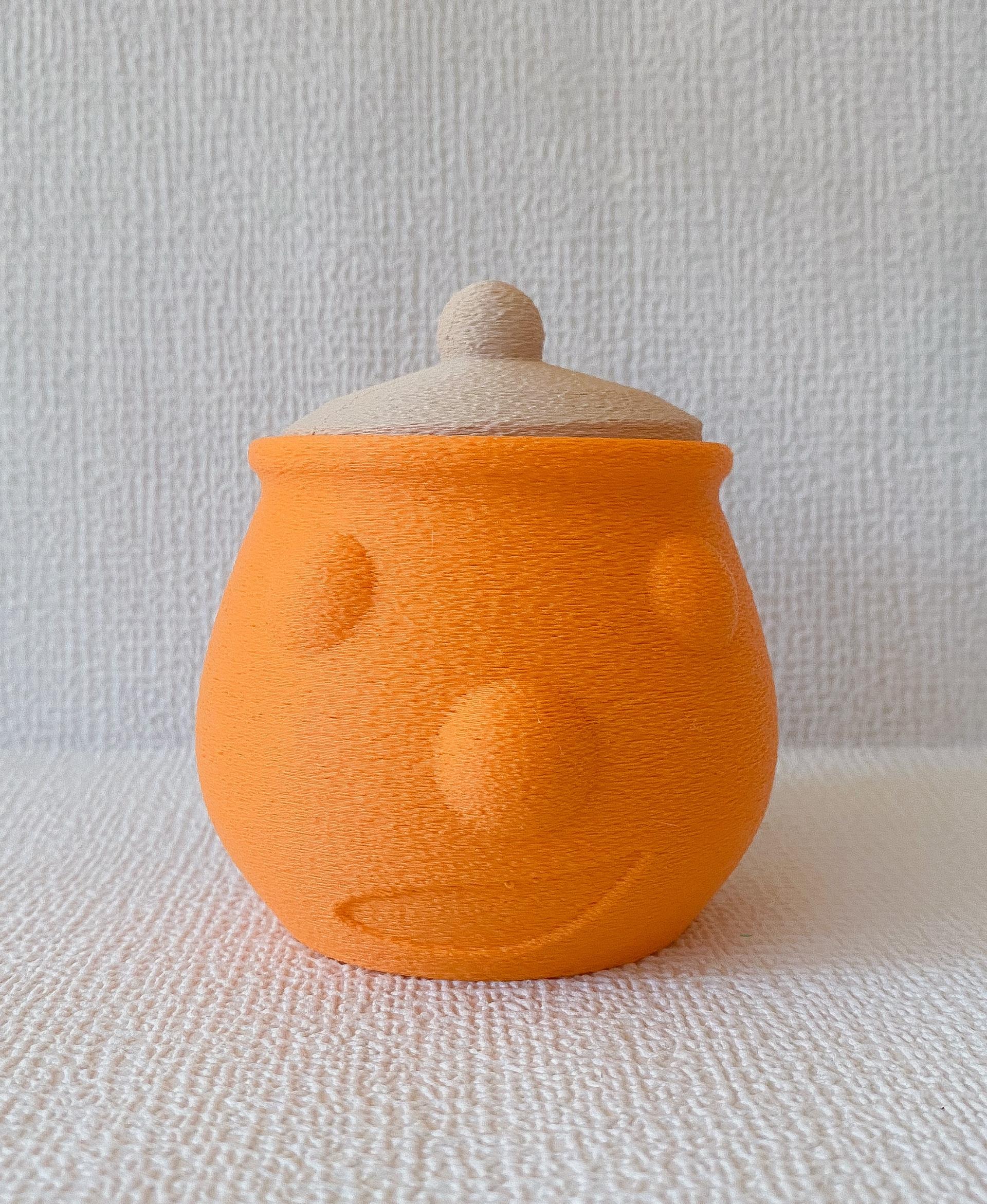Toy Bowl with lid - Printed in FUZZY skin.
Polymaker filament. - 3d model