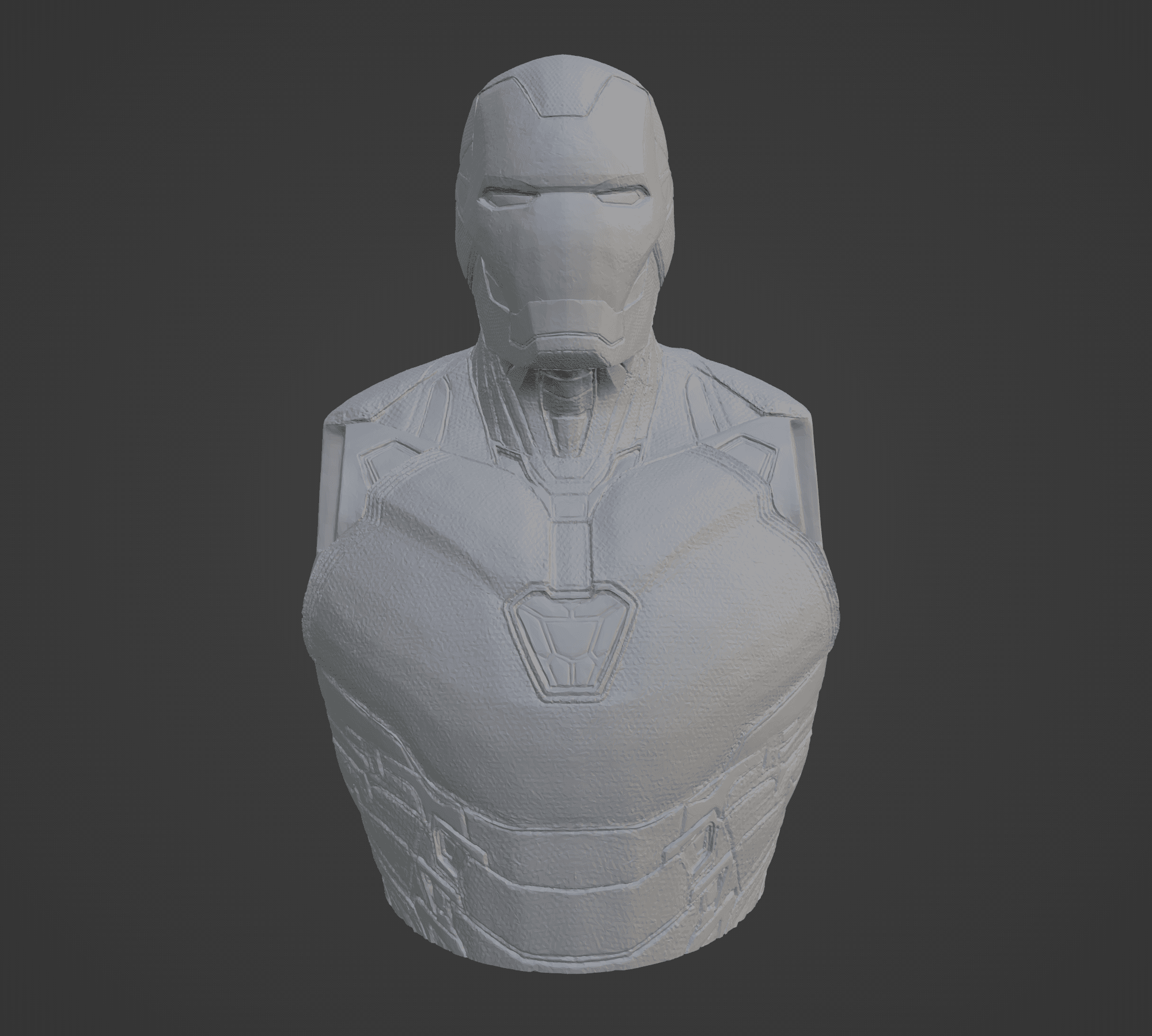 Iron Man Ultra-Detailed Support-Free Bust 3D Model 3d model