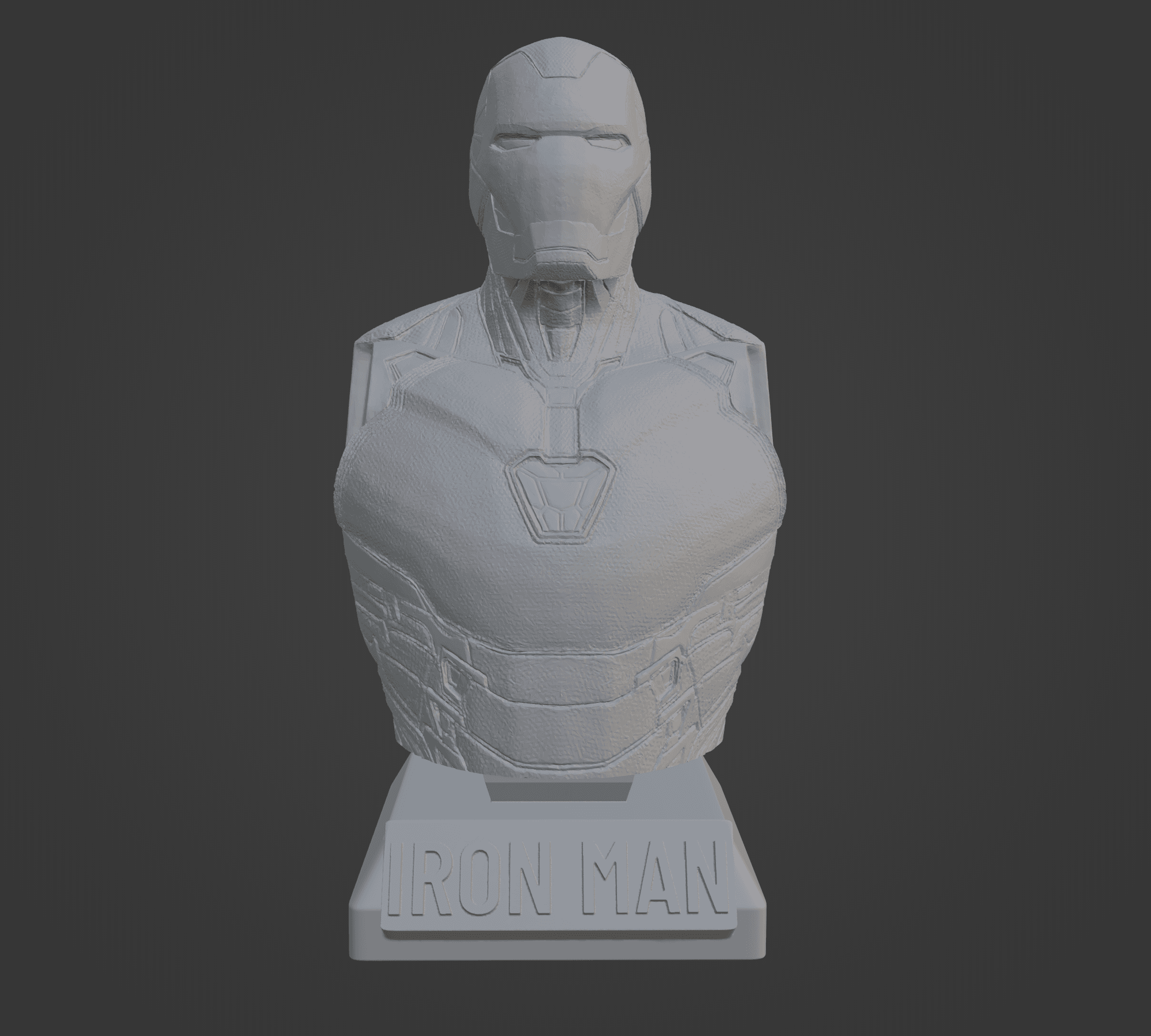 Iron Man Ultra-Detailed Support-Free Bust 3D Model 3d model