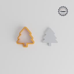 Tree Shape Cutter Set, 18 Sizes, Perfect for Cookies, Fondant & Clay, Holiday Decoration Tool PRODUCT_1429 3d model