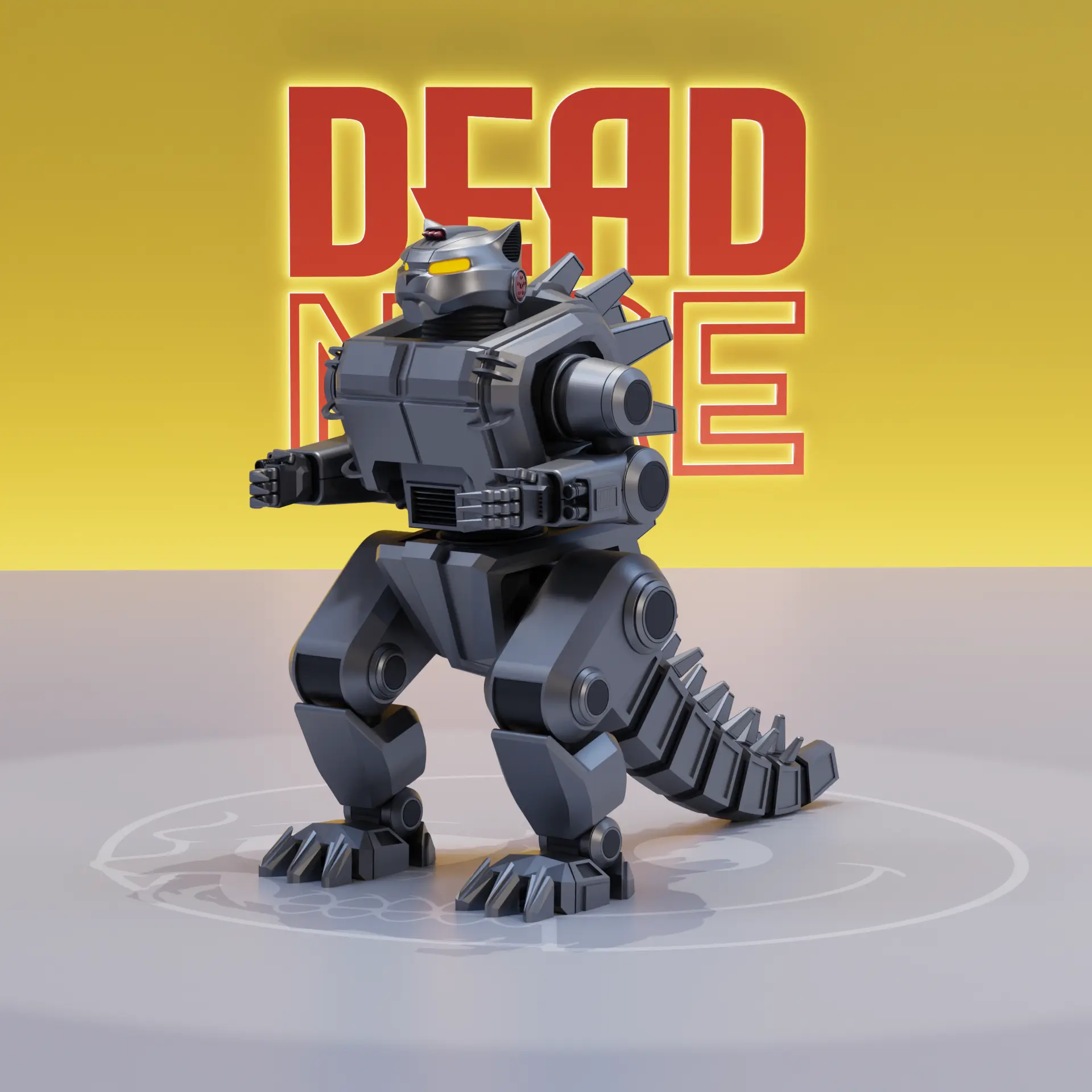 DEADNICE - MECHA CATZILLA 3d model