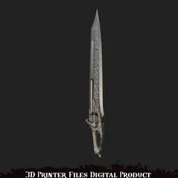 Fantasy Pale Knight Pinocchio Cosplay Gunblade Lies of P 3d model