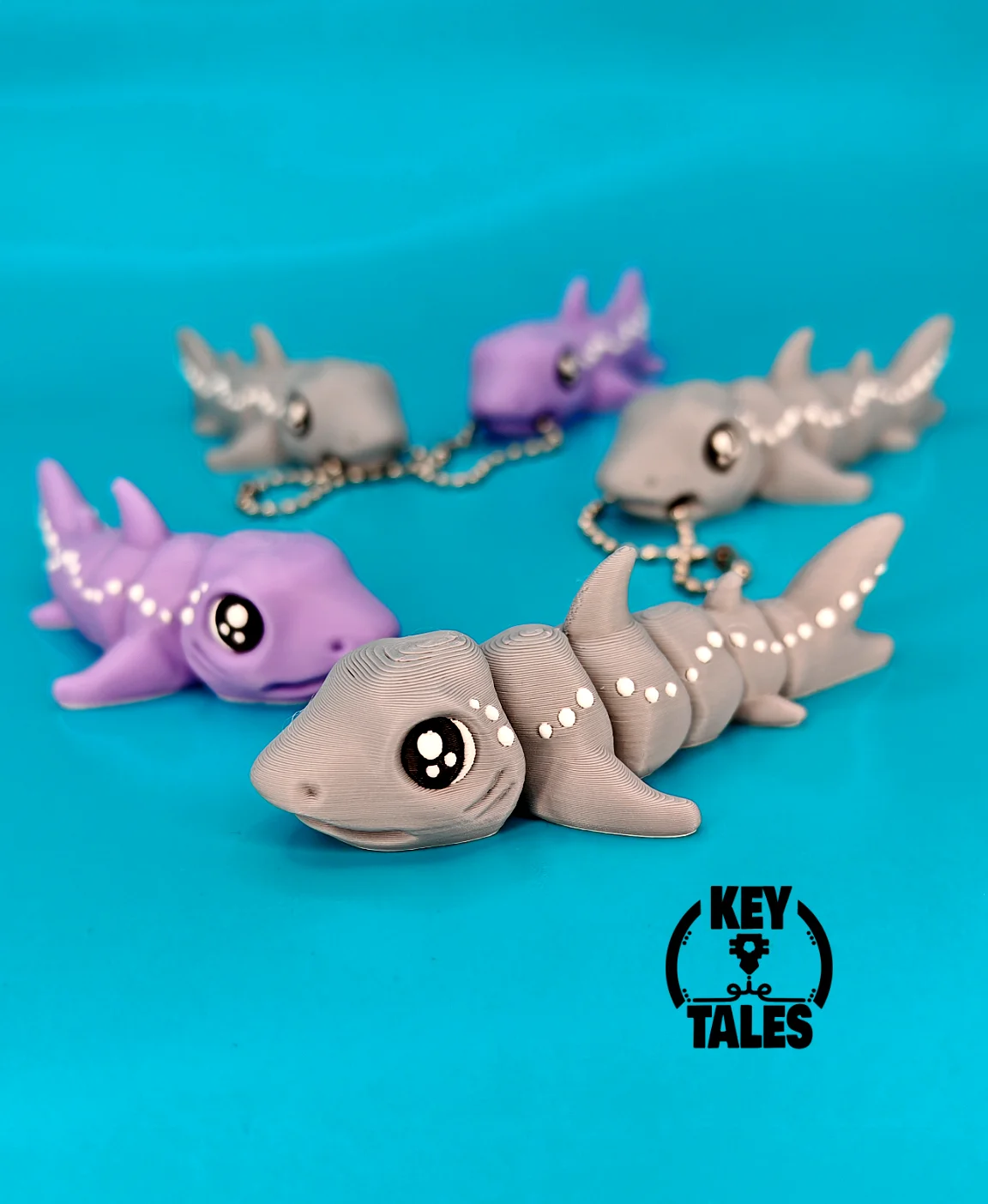 The Shark (keychain - magnet & mini!) 3d model