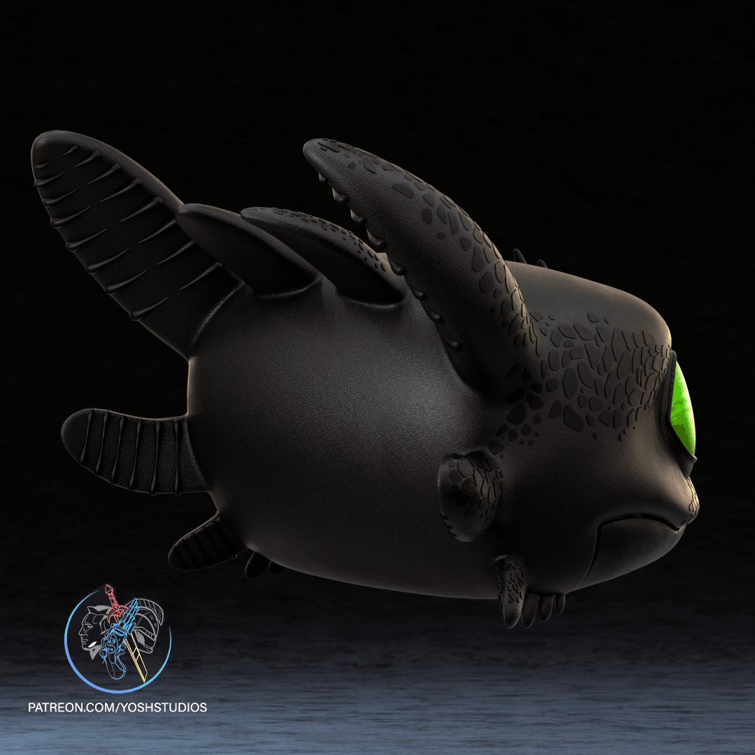 Toothless Mask 3D Printer STL File 3d model