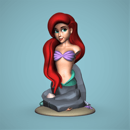 Ariel Bust -Little Mermaid 3d model