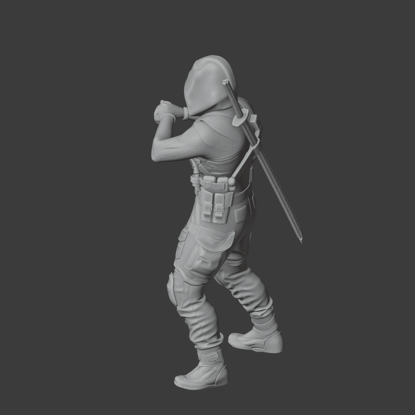 Arasaka Ninja Cyberpunk 2077 Figurine 3d model