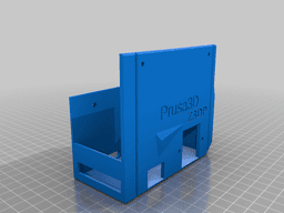 Prusa i3 MK2 PSU Cover NO DRILL REMAKE 3d model